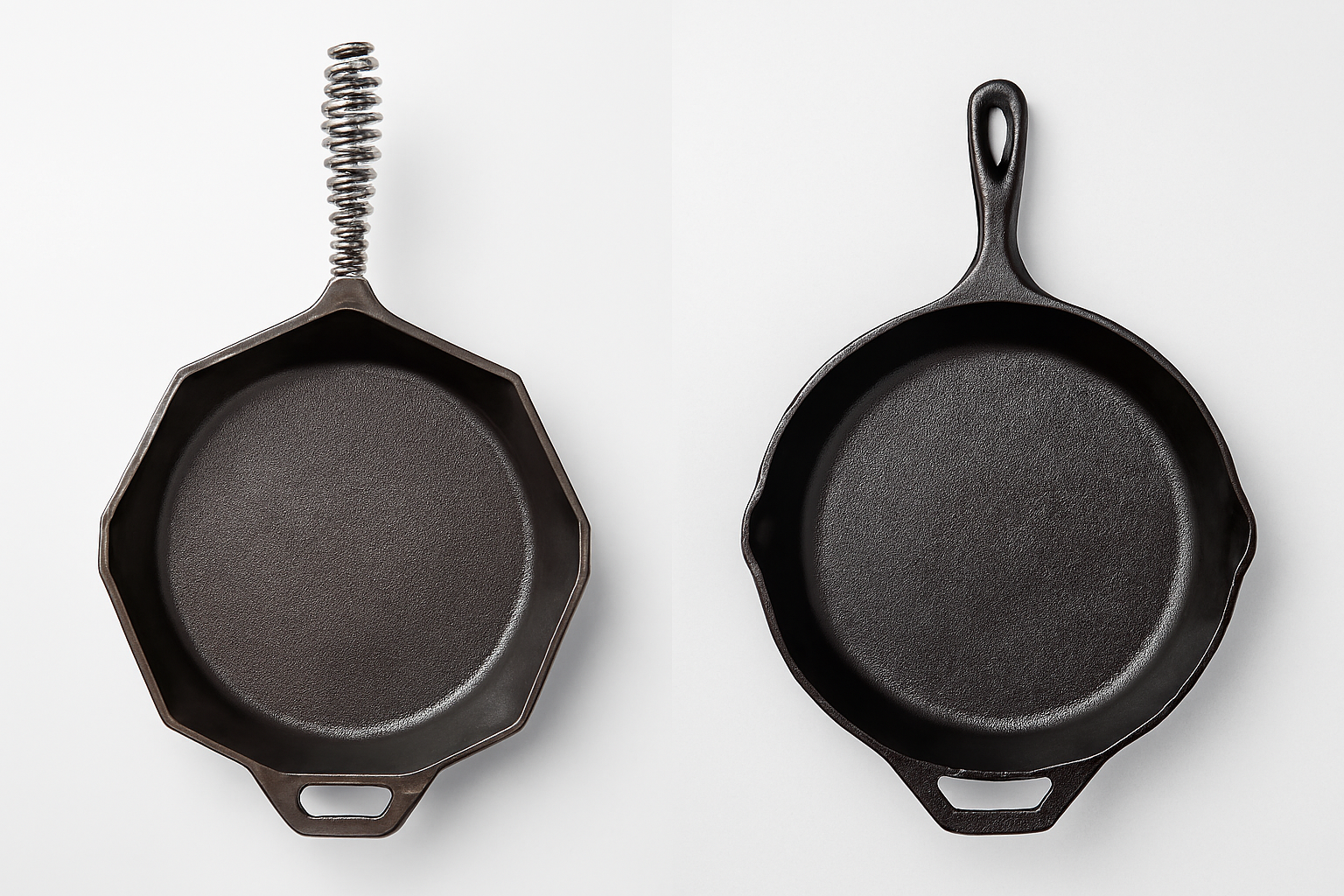 Lodge FINEX cast iron skillet comparison chart