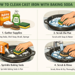 How to Clean Cast Iron with Baking Soda HOW TO CLEAN CAST IRON WITH BAKING SODA